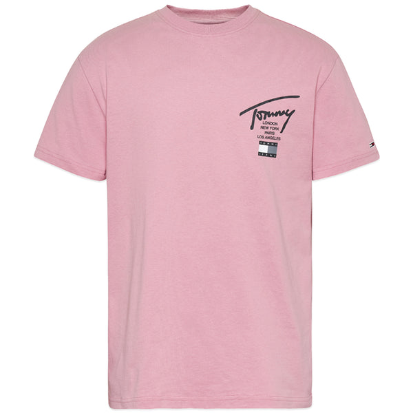 Tommy Hilfiger Tommy Modern Essential Signature T-shirt - Broadway Pink