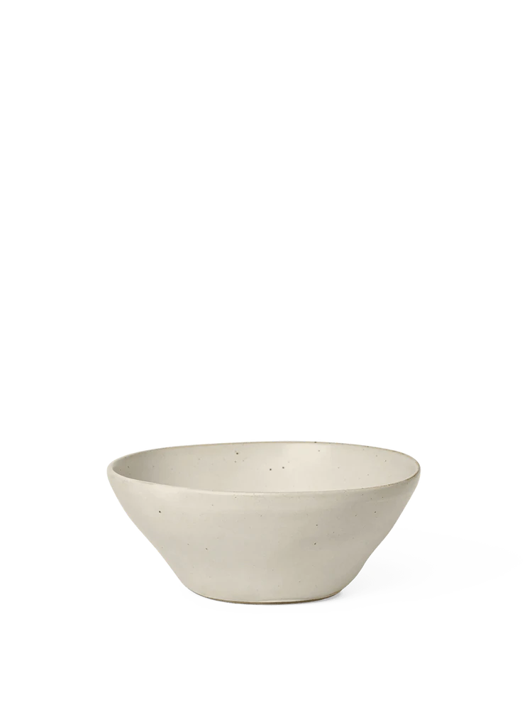Ferm Living Flow Bowl - Medium - Off-White Speckle
