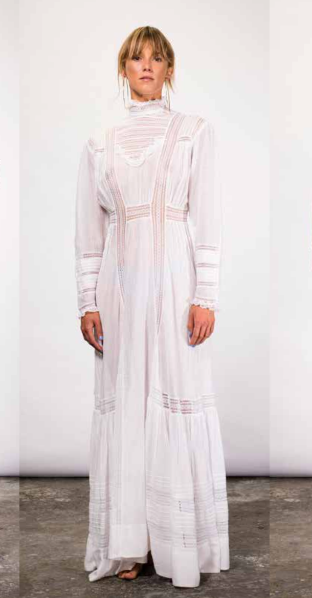 V De Vinster | Lily Silk Long Dress | White