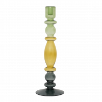 Urban Nature Culture Candle Holder, Recycled Glass Bulb, Green