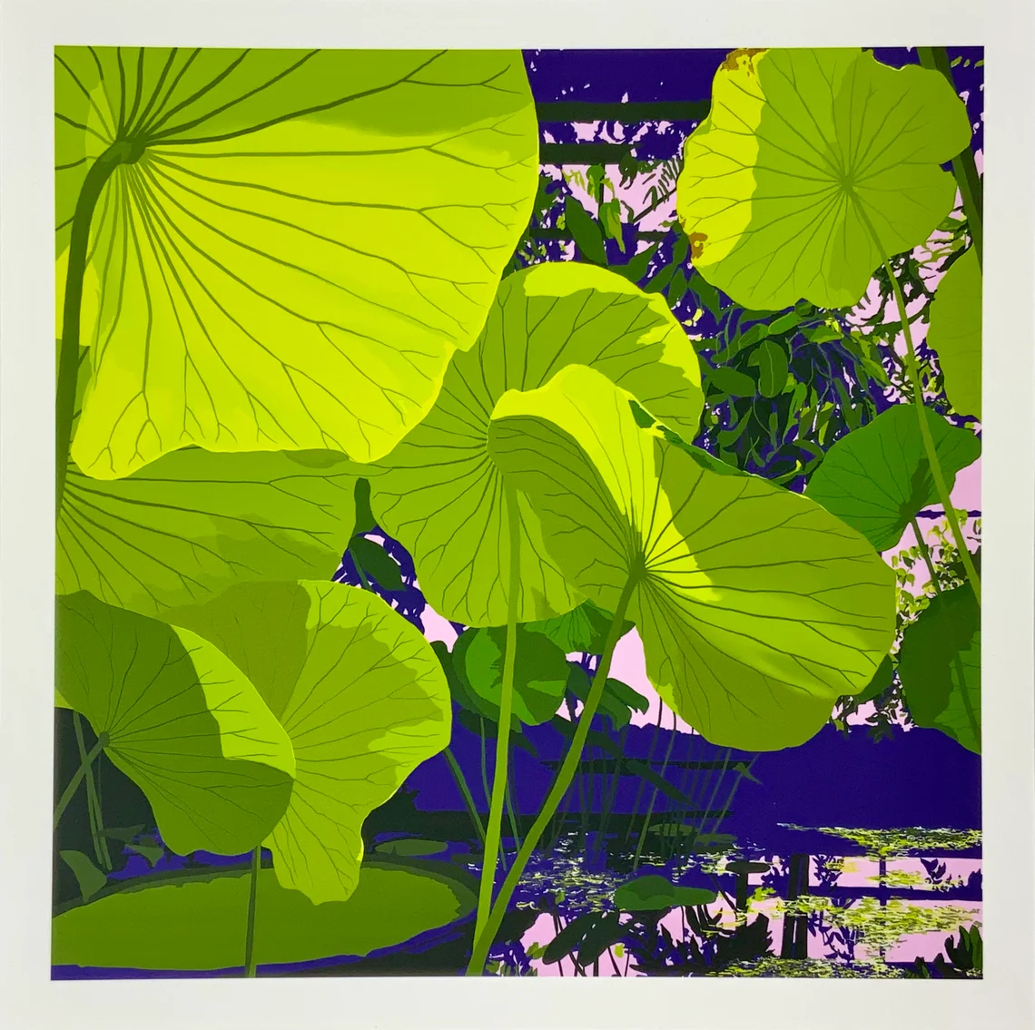 Rosie Reiter Sunlight Through Lotus Art Print