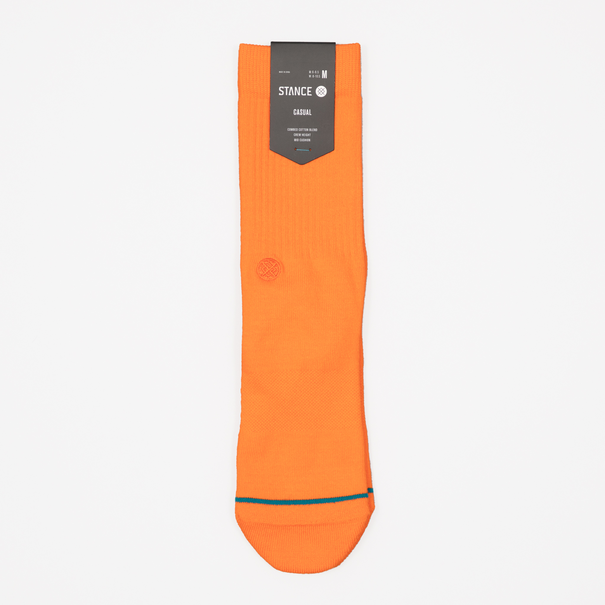 Orange Icon Classic Crew Socks