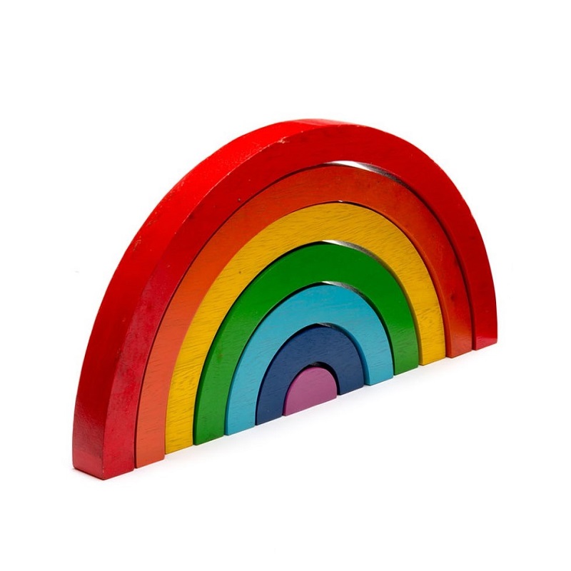 Best Years Fair Trade Large Wooden Rainbow Toy