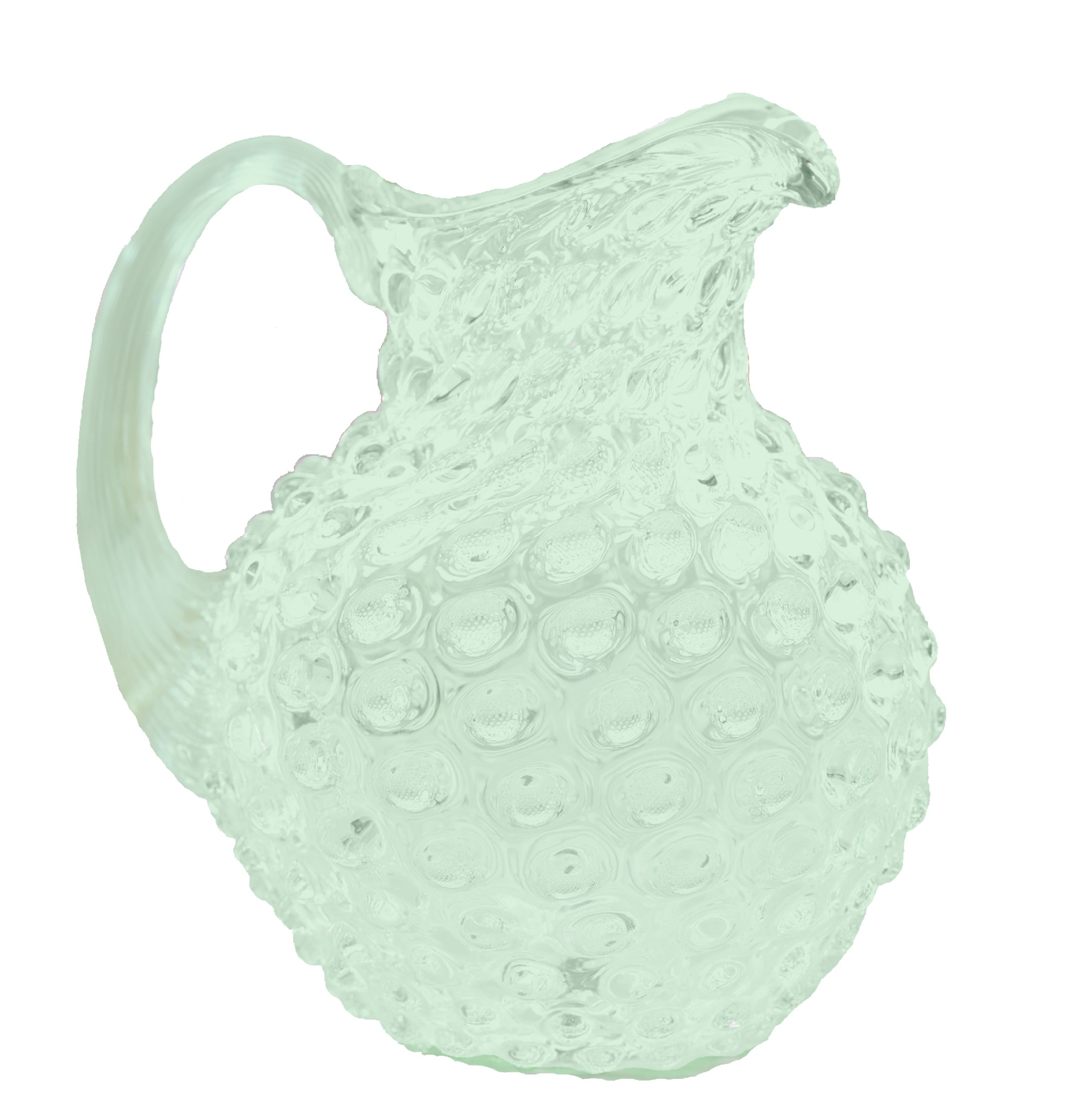 Anna Von Lipa opaque mint glass jug