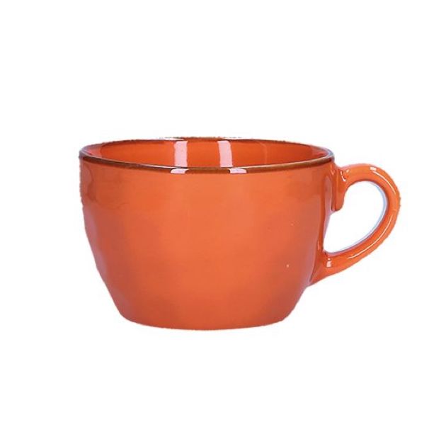 Set Of 2 Orange Concerto Breakfast Mugs