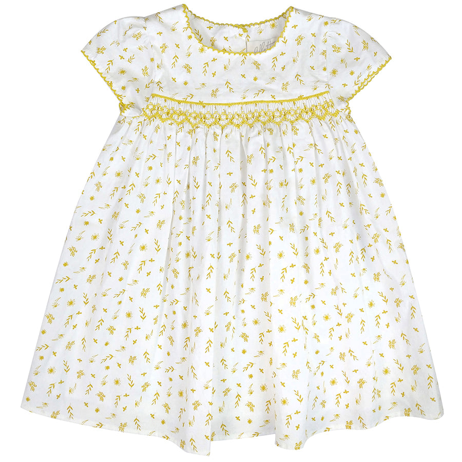 Albetta Wild Bees And Floral Smocked Dress