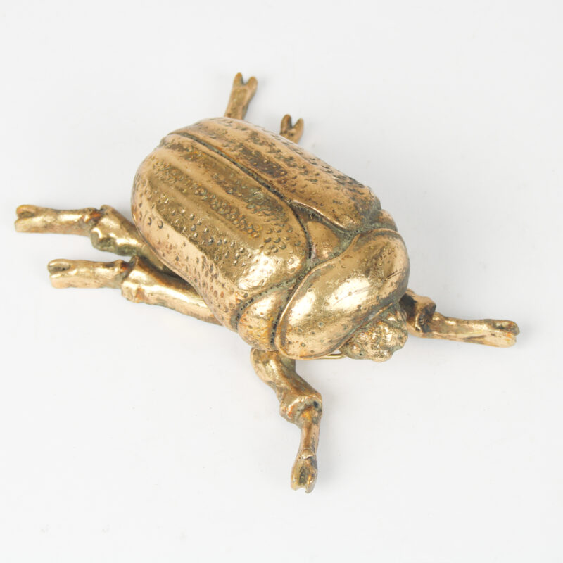 &Quirky Scarab Beetle Gold Wall Decoration
