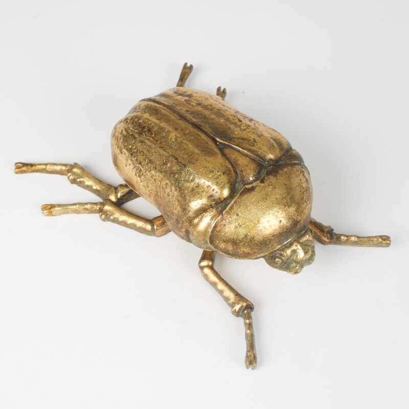 &Quirky Large Scarab Beetle Gold Wall Decoration