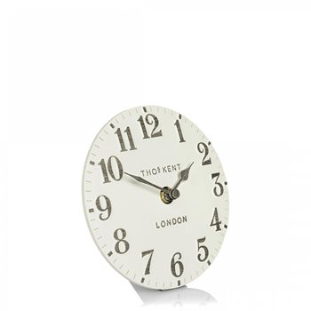 Distinctly Living 6" Arabic Mantel Clock Limestone