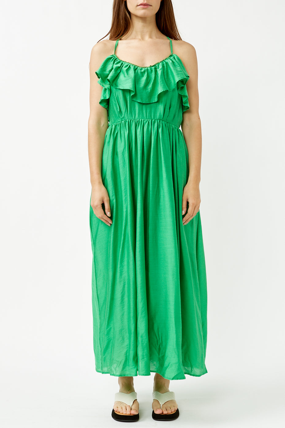 Louizon Green Iftar Dress