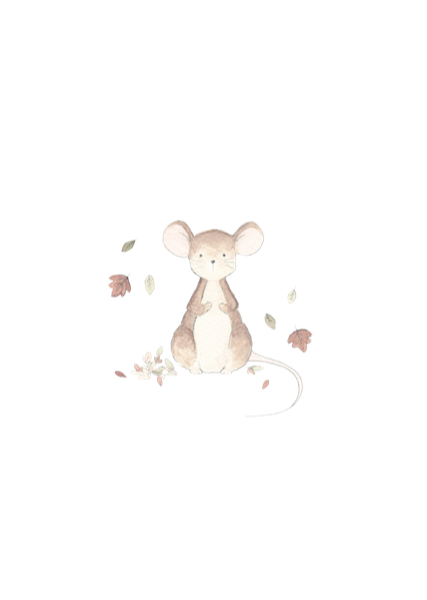 Just So Interiors Field Mouse Illustration