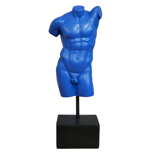 &Quirky Blue Adonis Statue