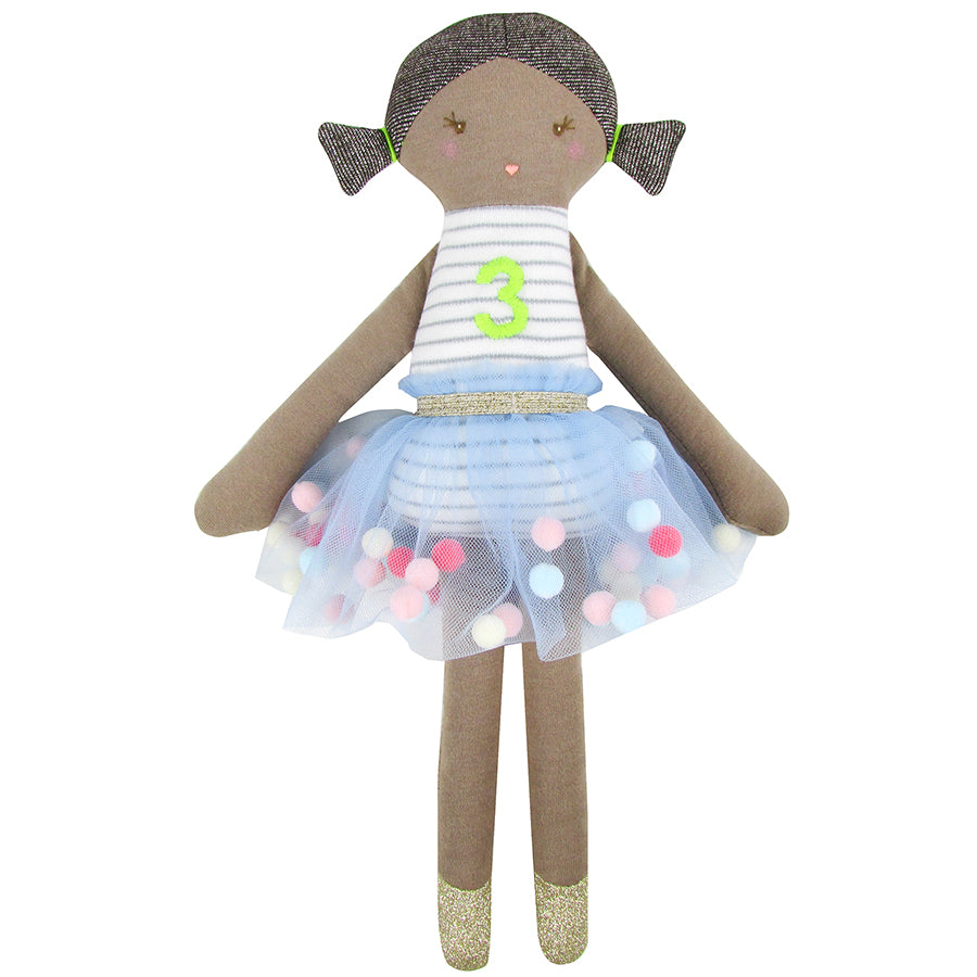 3rd Birthday Jersey Doll