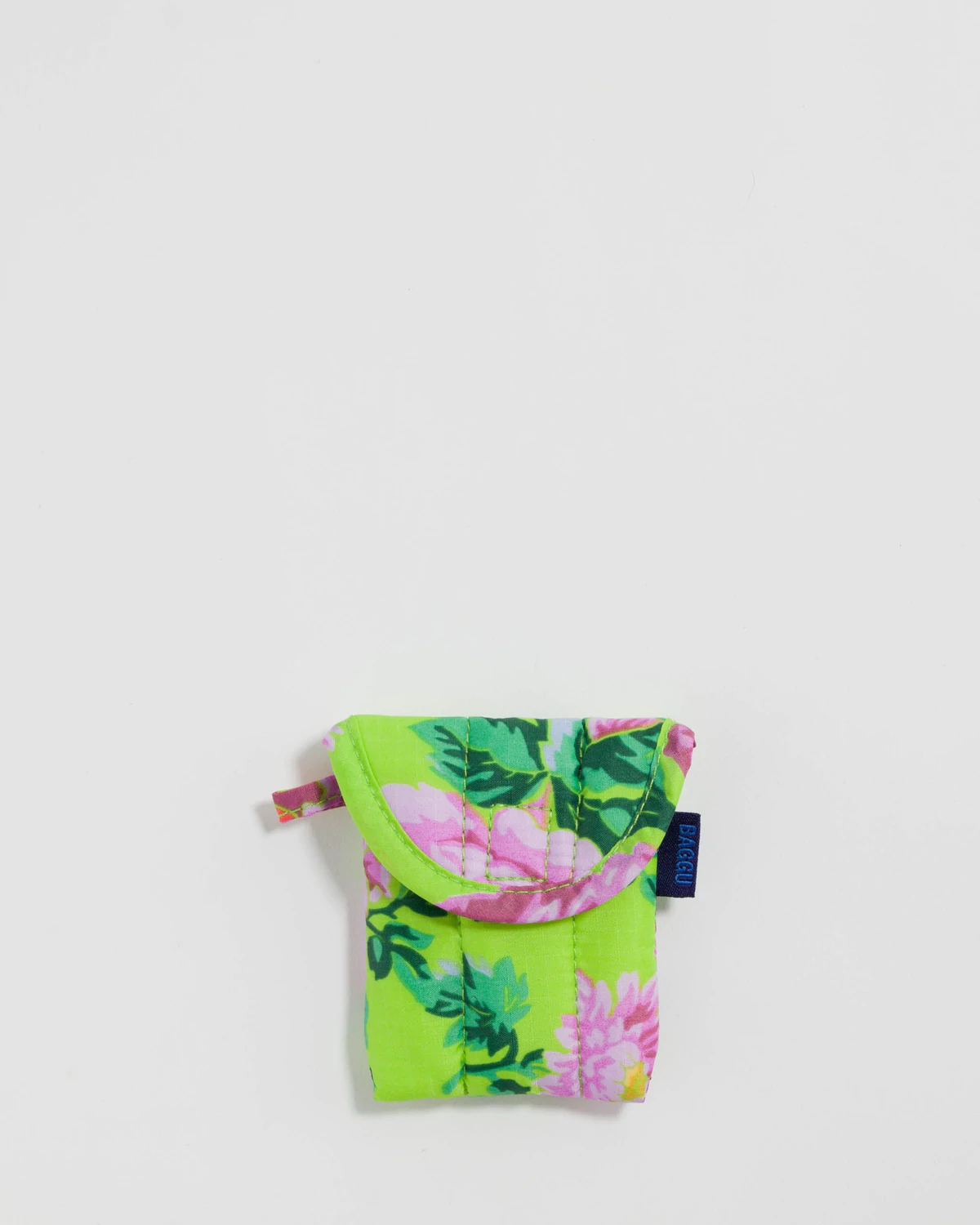 Baggu Puffy Earbuds Case - Lime Rose 