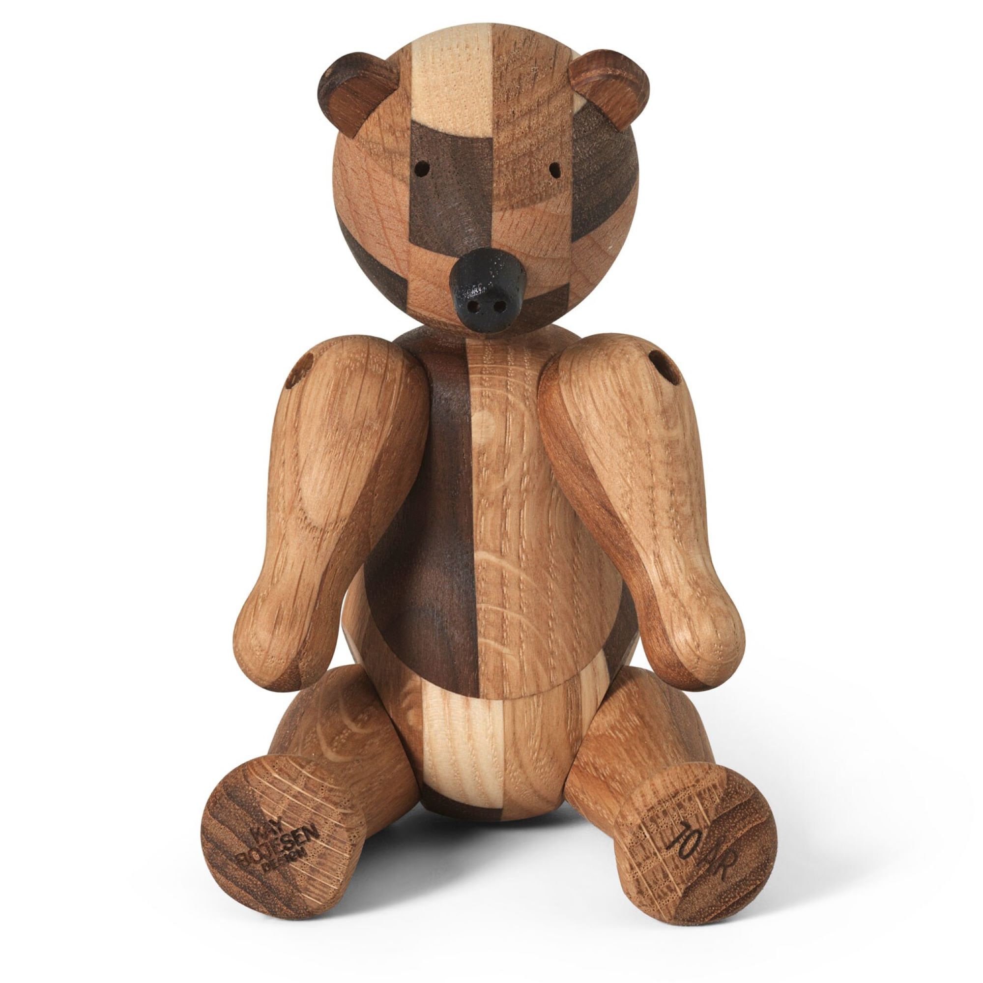 KAY BOJESEN DENMARK Small 70th Anniversary Mosaic Wooden Bear 