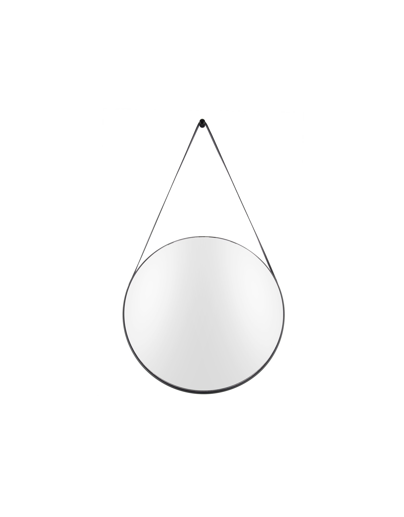 Black Round Mirror