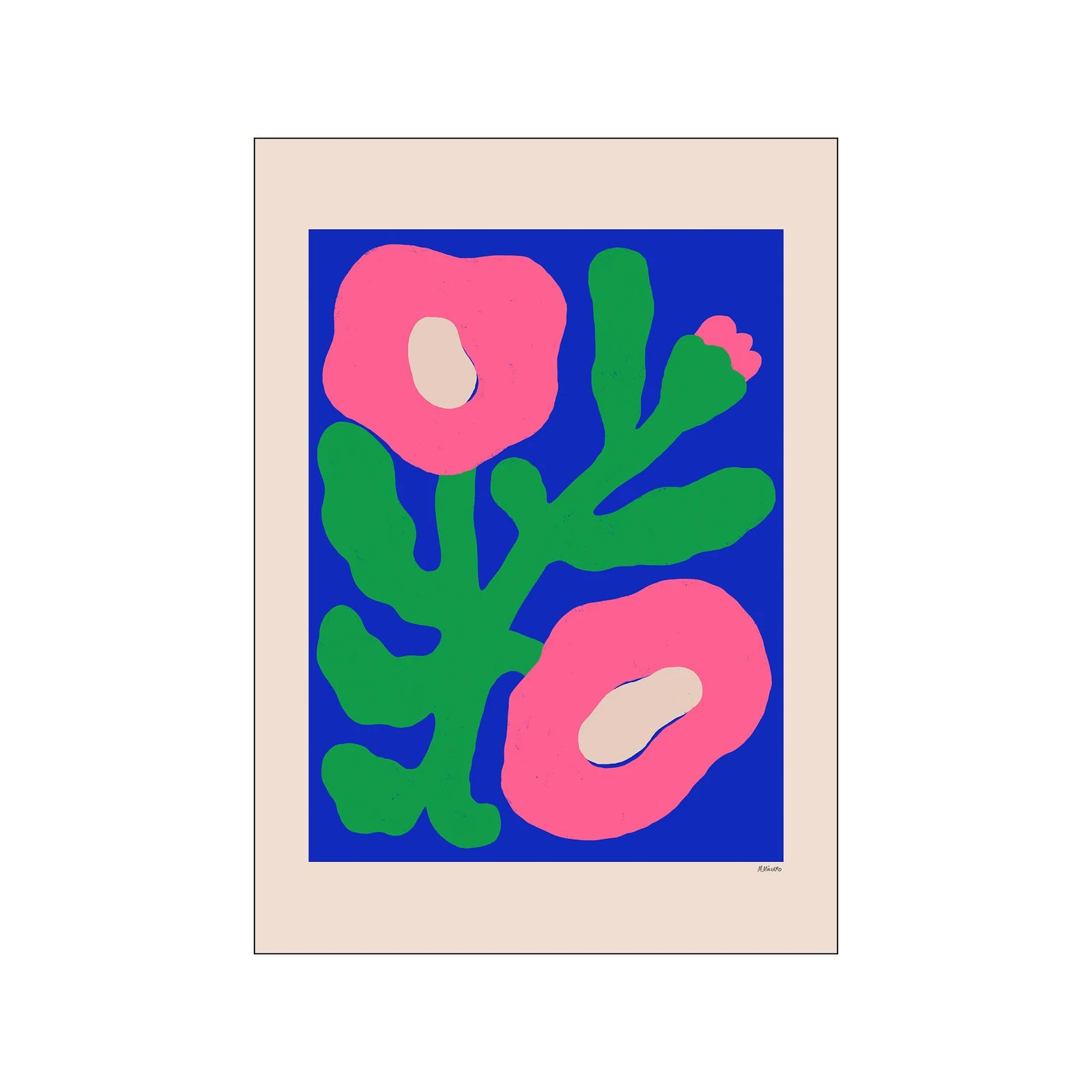 poster-and-frame-pink-poppies-print-30-x-40-cm