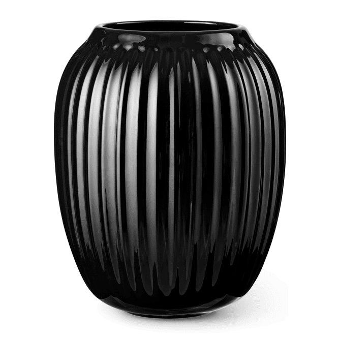 Kähler Black 21cm Hammershoi Porcelain Vase 