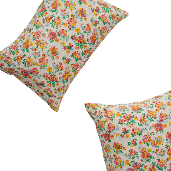 Society of Wanderers Pair Of Pillowcases - Wilma Floral