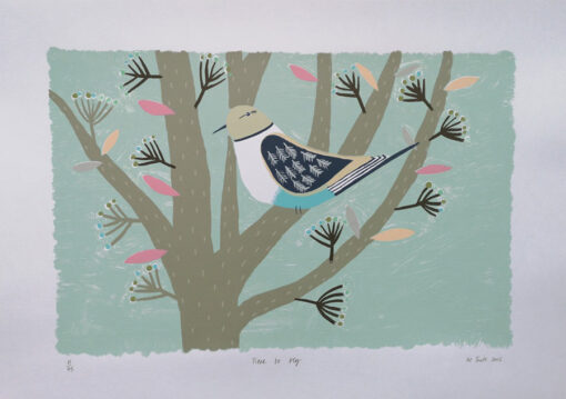 Liz Toole Time To Fly Screen Print