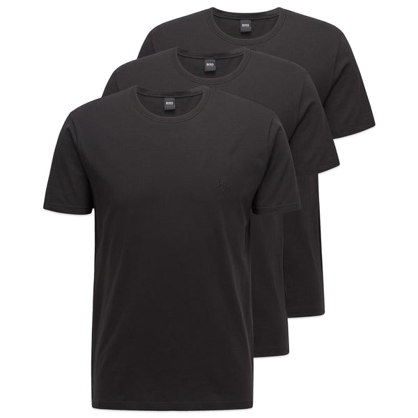 3 Pack Cotton T-shirts - Black