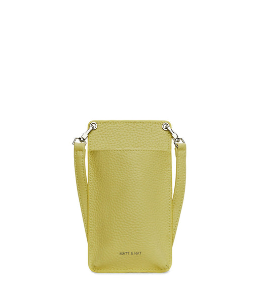 Vegan Smartphone Shoulder Bag - Cue Purity Pear