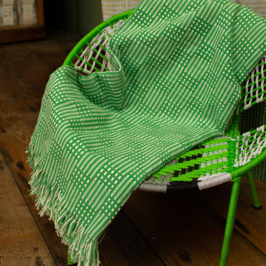 Tanzanian Table Cloth 'Grass Green&#x27