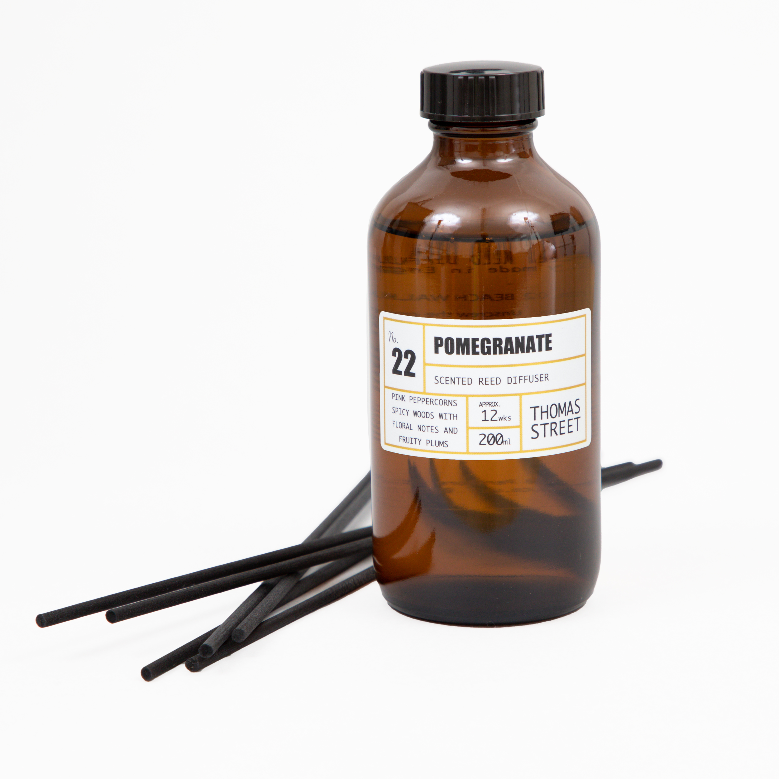 THOMAS STREET CANDLES #22 Pomegranate Reed Diffuser (200ml)