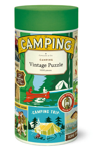 Cavallini & Co  1000 Piece Vintage Puzzle - Camping