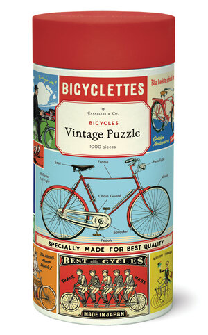 Cavallini & Co 1000 Piece Vintage Puzzle - Bicycles