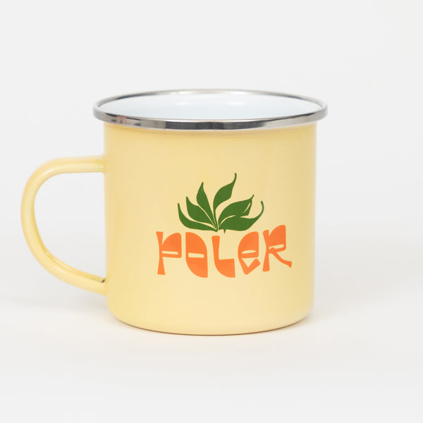 Yellow Enamel Camping Mug