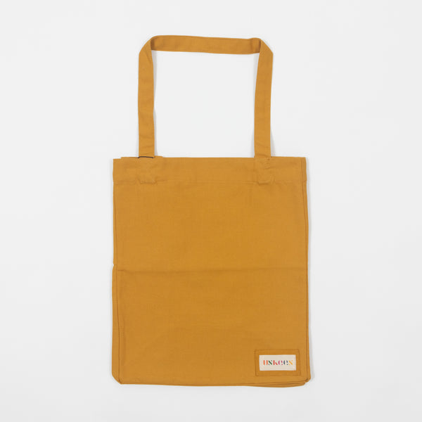 USKEES Yellow Small Organic Cotton Tote Bag