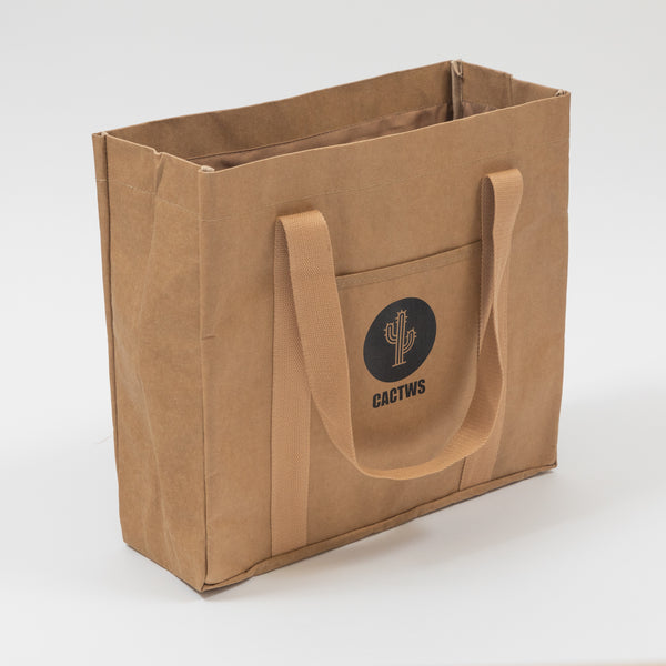 Brown Branded Tote Bag Texon Vogue