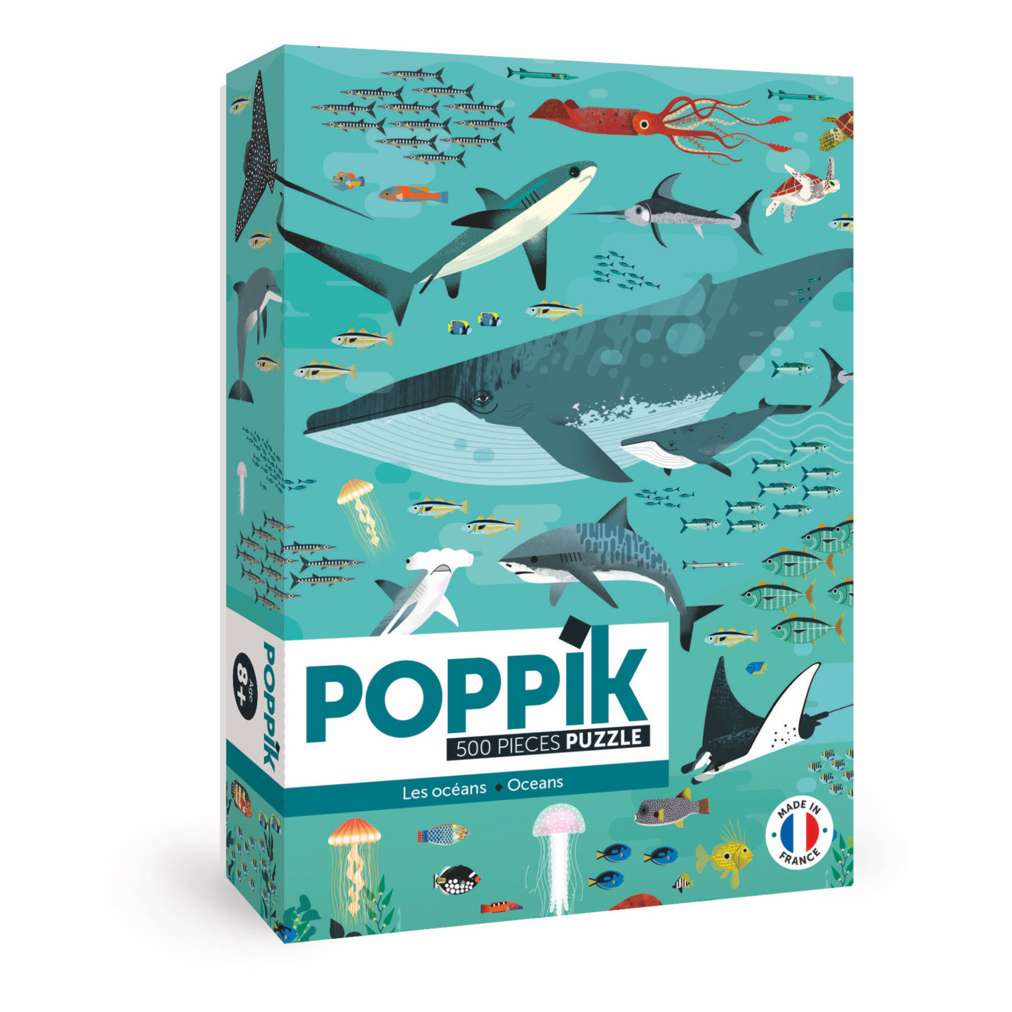 Puzzle Educativo 500 Pz - Oceans - Poppik