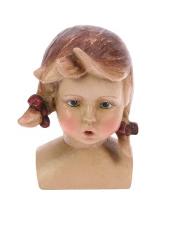 Meander Doll Head with Pigtails
