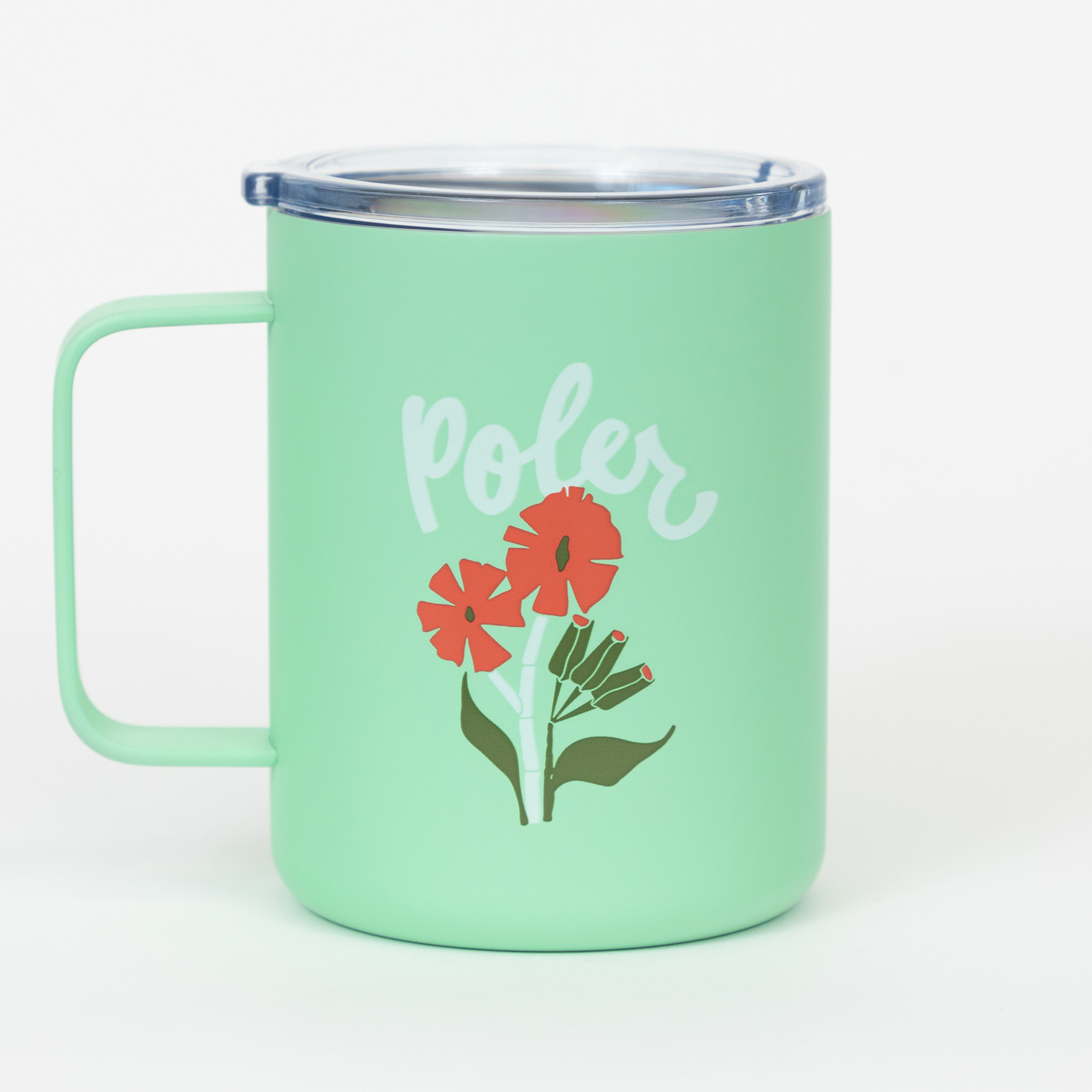 Mint Green Insulated Mug with Lid