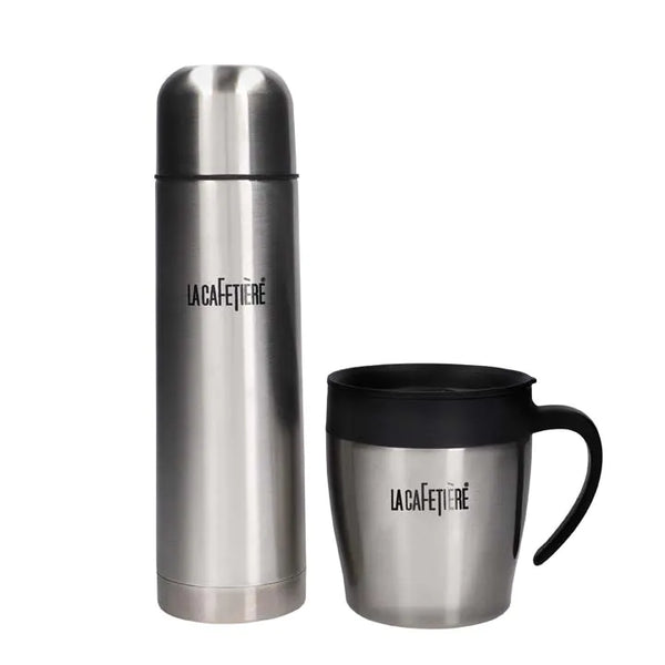 Thermal Flask And Travel Mug Gift Set