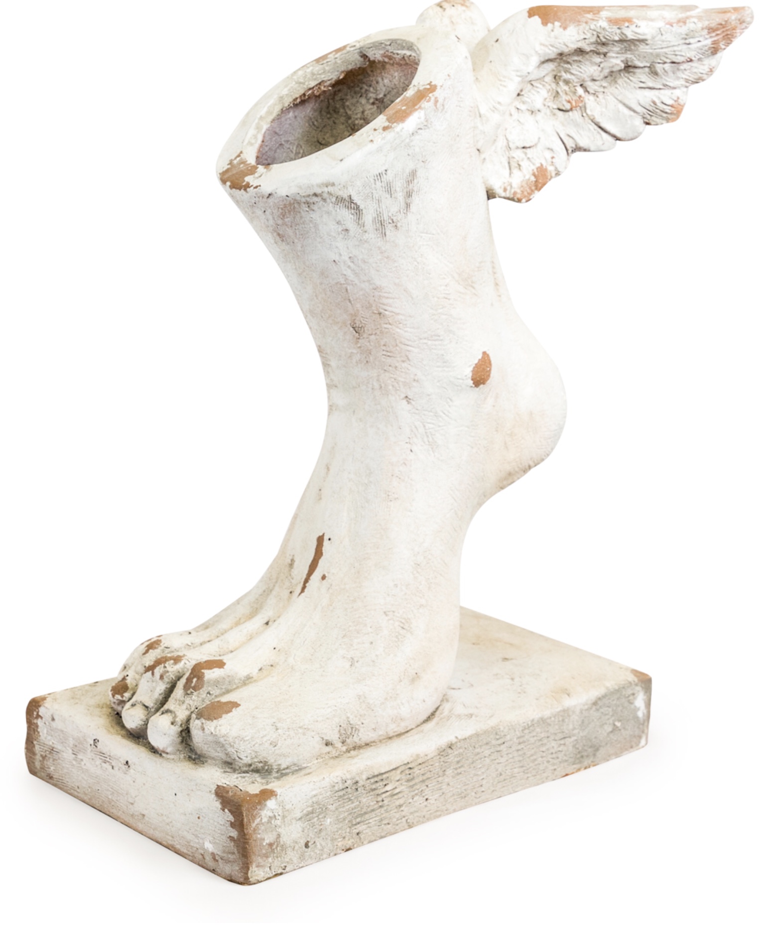 Rustic Stone Effect Winged Foot Planter