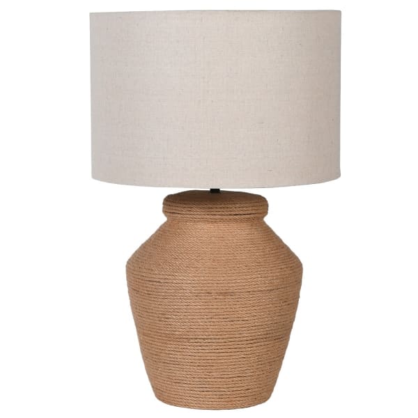 THE BROWNHOUSE INTERIORS Autumn Winter 2022 Rope Lamp Linen Shade 