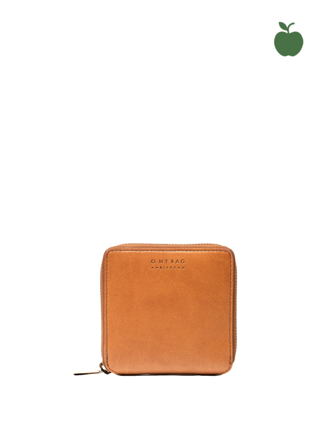 O My Bag  Sonny Cognac Brown Square Apple Leather Wallet