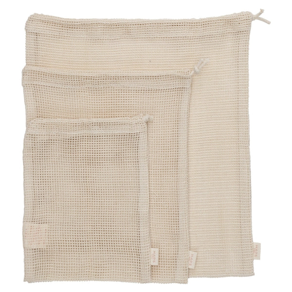Haps Nordic Nature Organic Cotton Mesh Bag Set Of 3