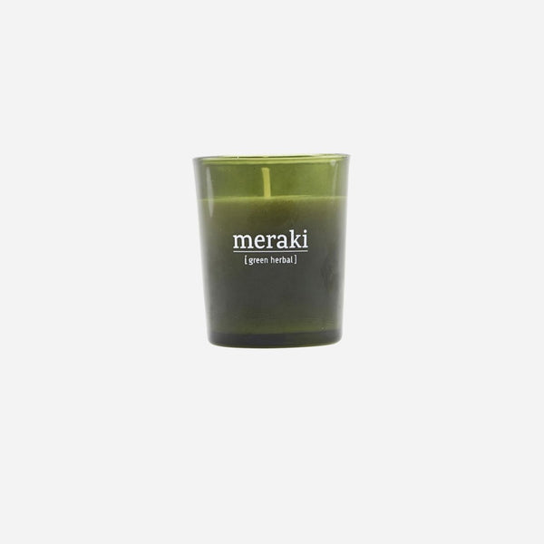 Meraki Green Herbal Scented Candle