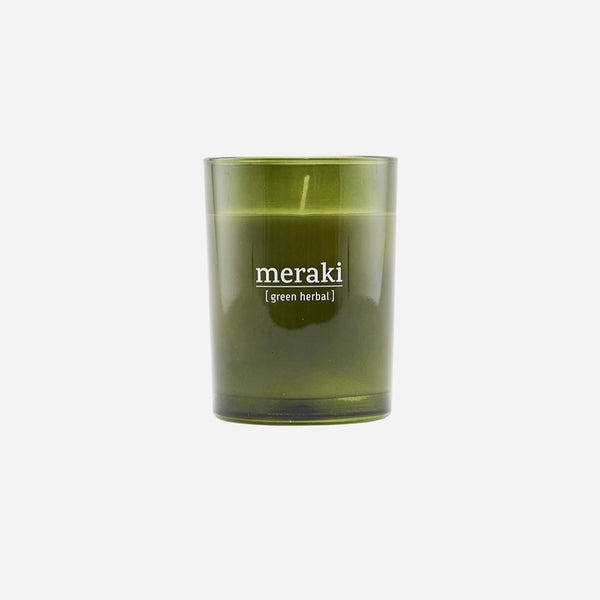 Meraki Green Herbal Scented Candle