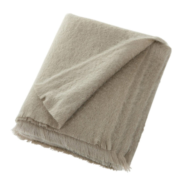 Mohair Throw | Light Taupe