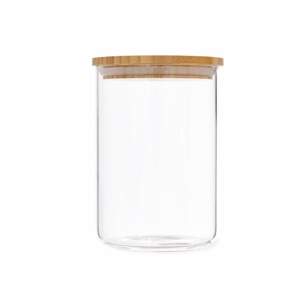 Garden Trading Audley Medium Bamboo Lid Glass Storage Jar