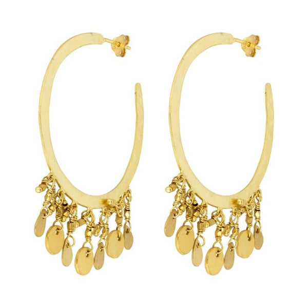 Ashiana Venus Gold Hoop Earrings