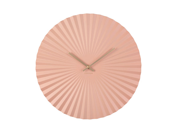 Present Time Faded Pink Sensu Wall Clock