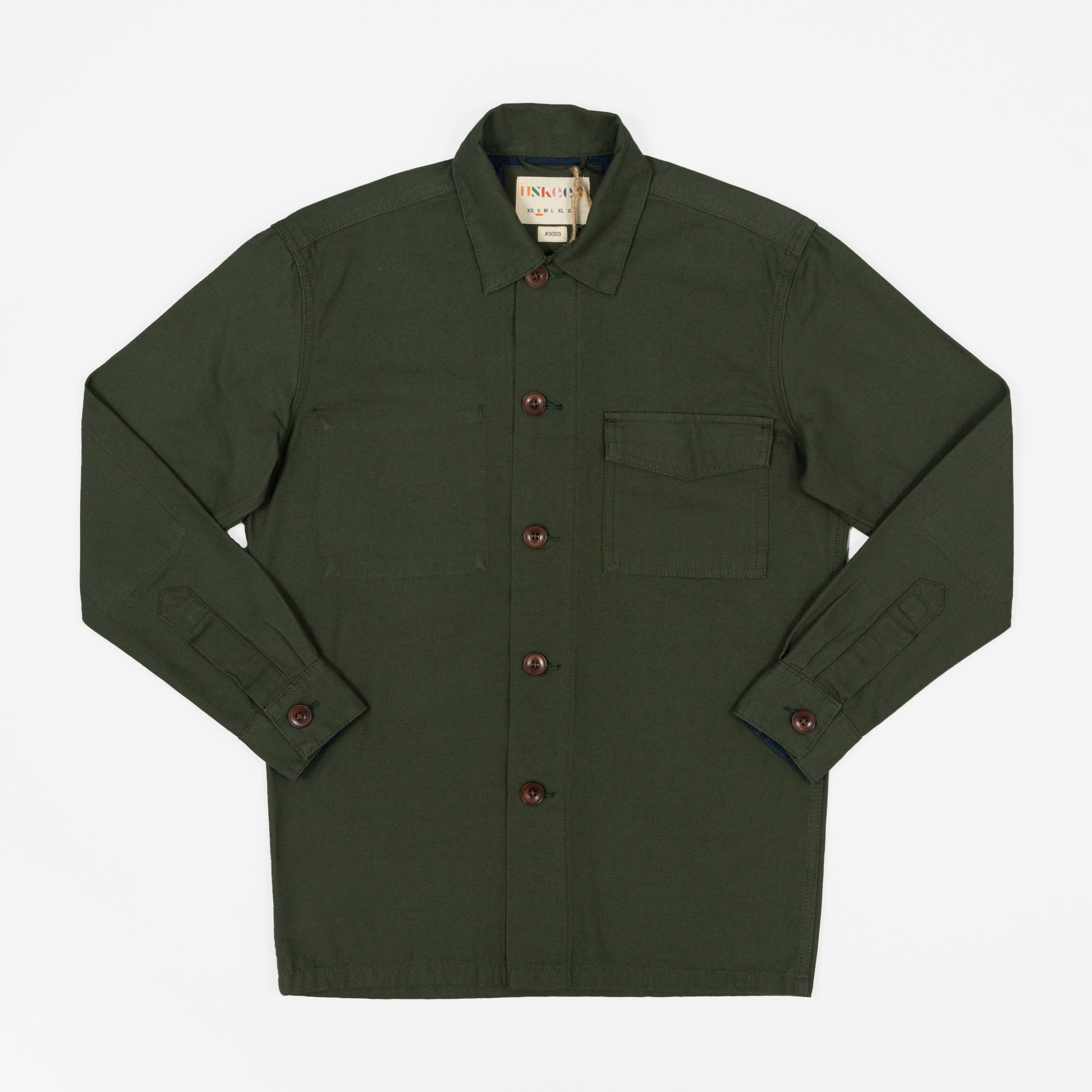 Vine Green Organic Cotton Buttoned Workshirt