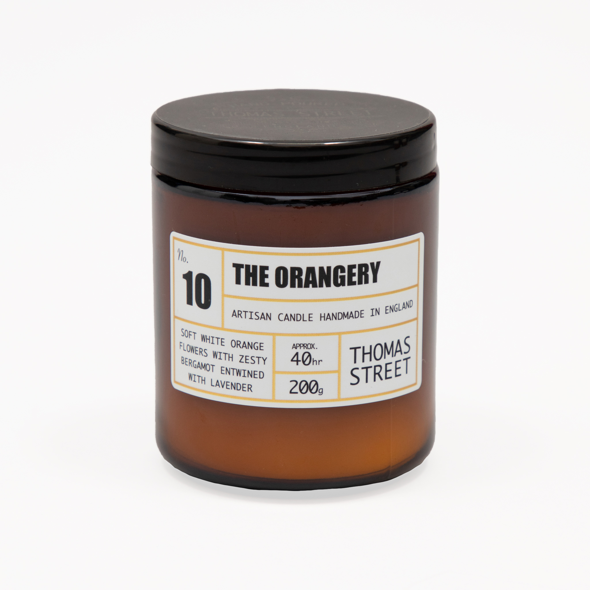 THOMAS STREET CANDLES #10 The Orangery Glass Candle (200g)
