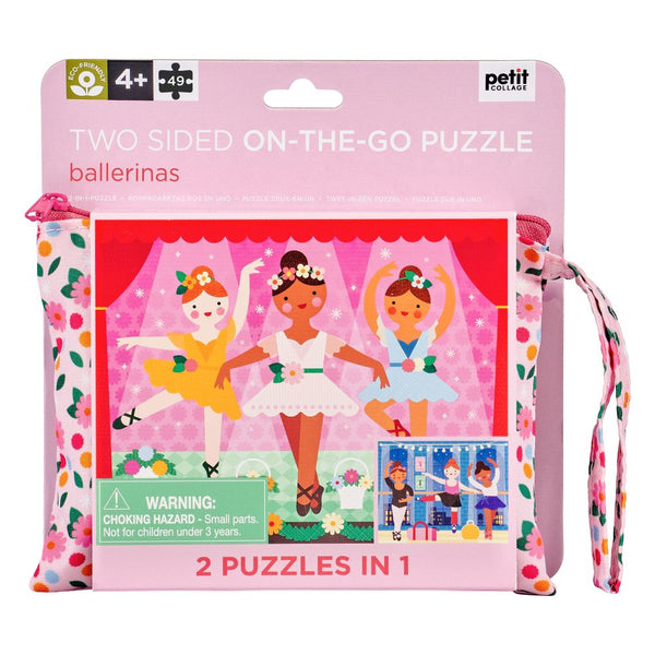 PetitCollage Two Sided Ballerina 49 Piece Puzzle